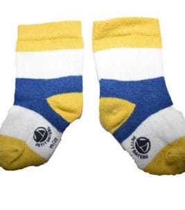PETIT BATEAU Socken Yellow-White-Blue